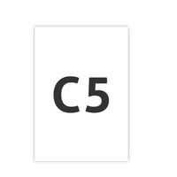 Briefumschlag DIN C5 (Lasche an der breiten Seite), haftklebend ohne Fenster, unbedruckt weiß