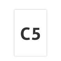 Briefumschlag DIN C5 (Lasche an der schmalen Seite), haftklebend ohne Fenster, unbedruckt weiß