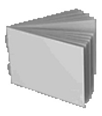 Broschüre mit Drahtheftung, Endformat DIN A7 quer, 64-seitig